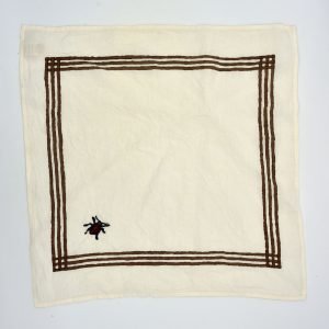 Lucky Ladybird organic linen napkin