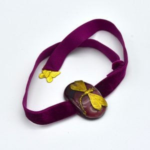 handmade murano glass bracelet purple