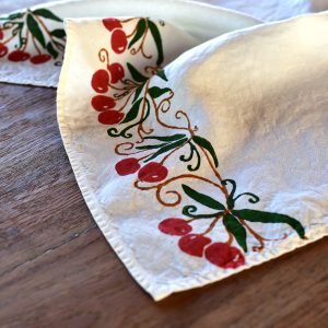 Italian kitchen towel cherry