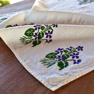 Italian kitchen towel flowers