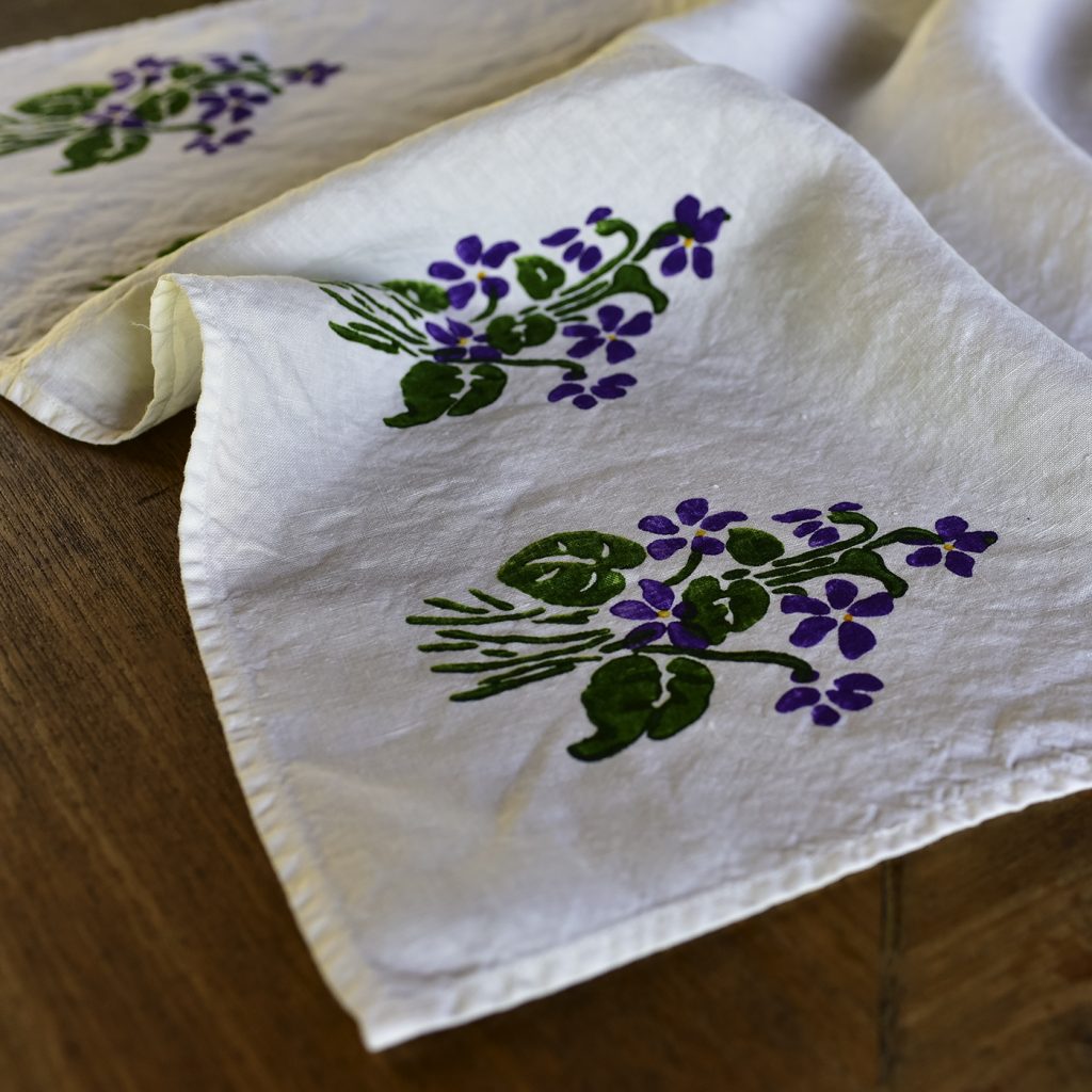 Bertozzi linen tea towels flowers