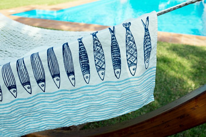 fish tea towels