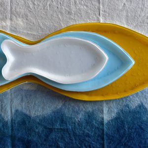 murano glass fish tableware