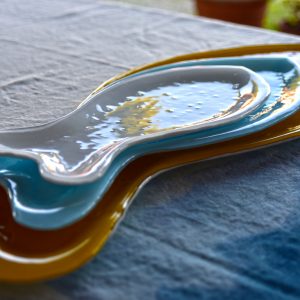 murano glass fish tableware