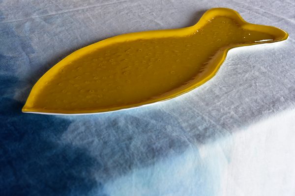 Murano glass fish tableware