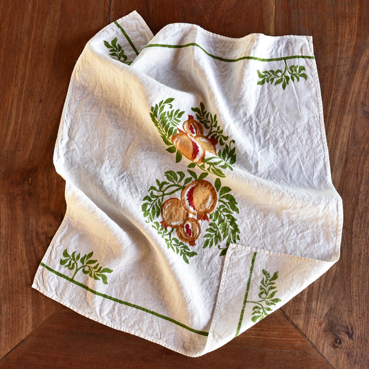 Pomegranate Christmas Tree Tea Towels