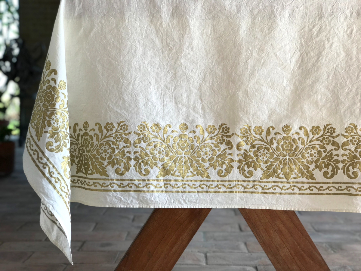 Hand-Printed Linen Napkin - Granducale