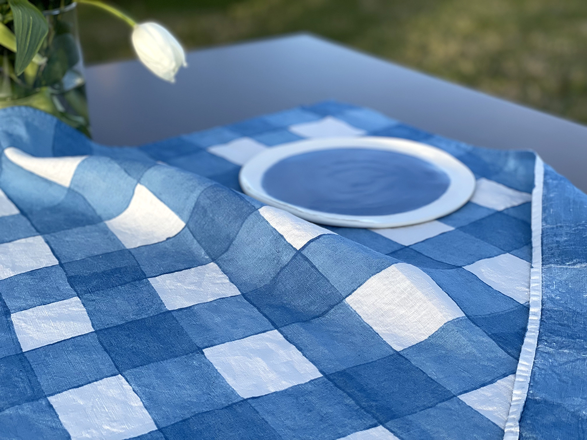 GINGHAM - Baby Blue Tea Towel