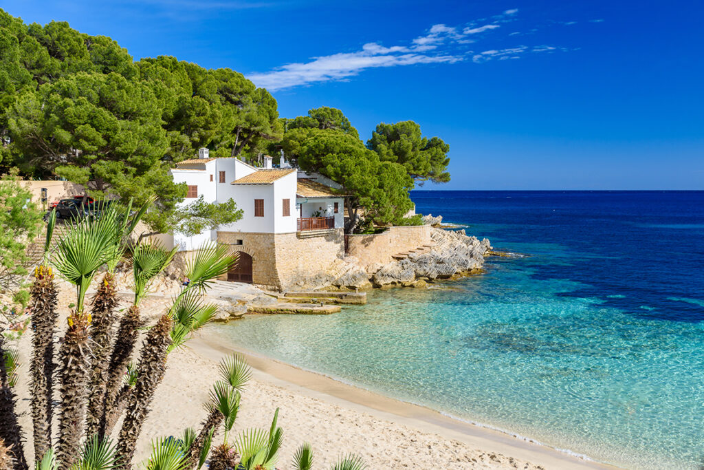 A beach house by the sea