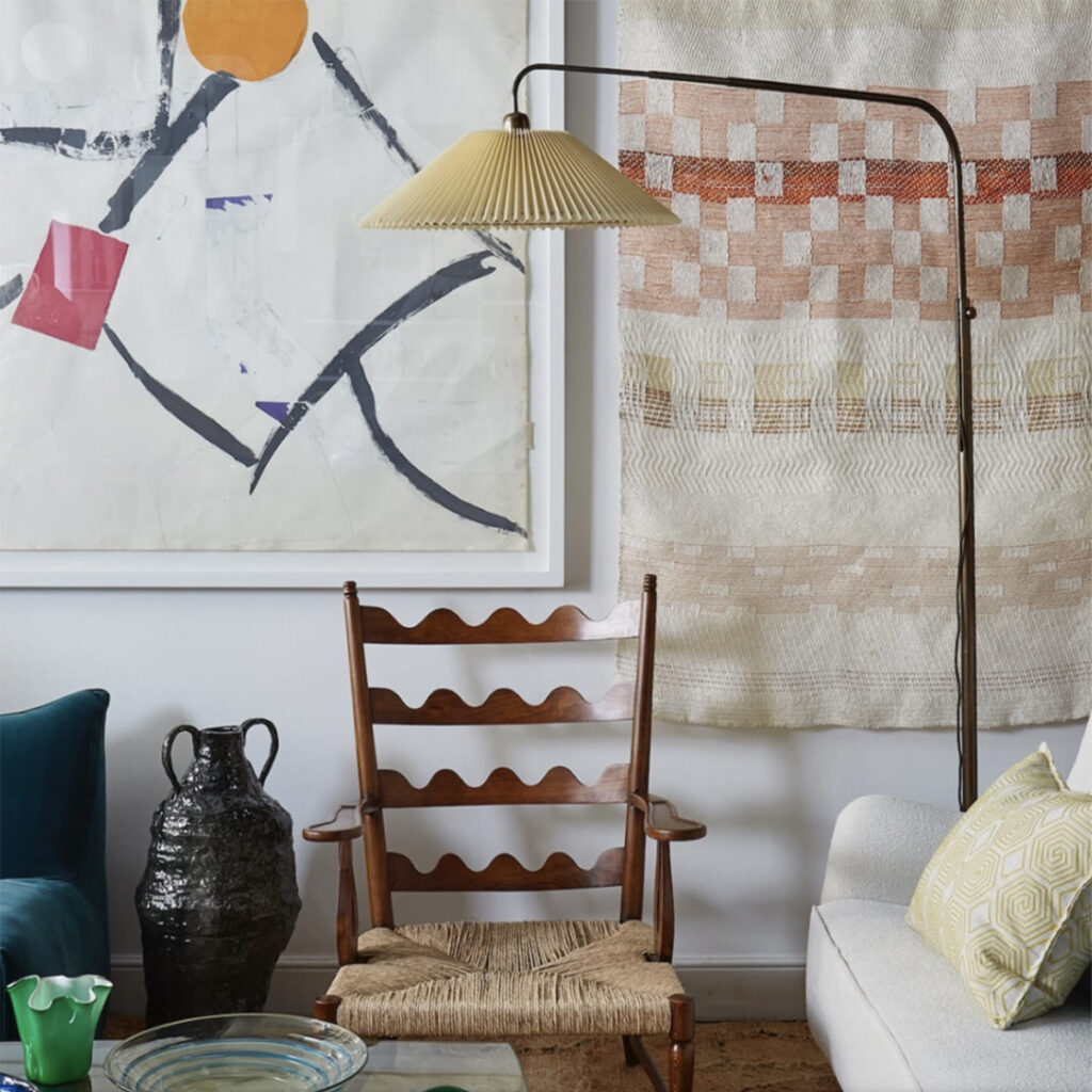 Vintage interiors with painting