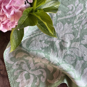 teal linen napkins