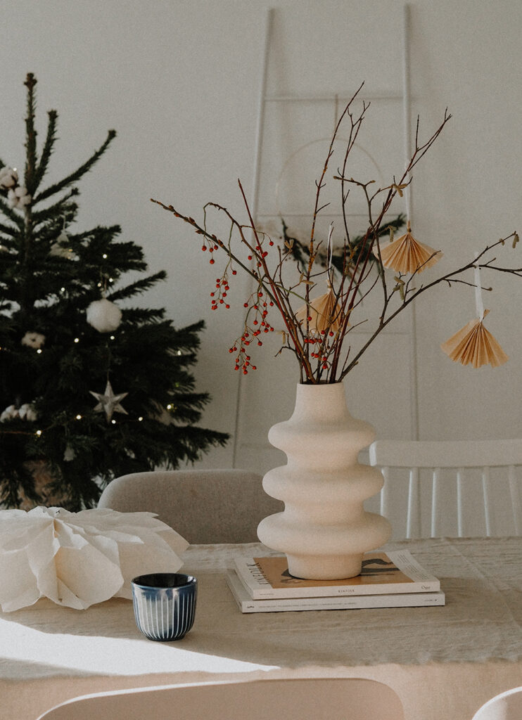 muted tones for Christmas decoration