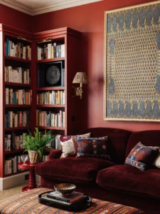Colour drenching is an interior design trend in 2025