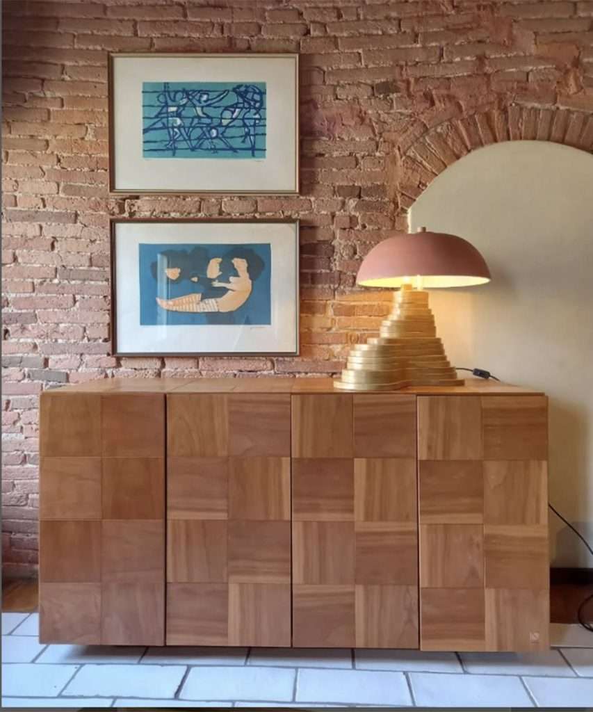 Italian artisanal handcrafted table lamp